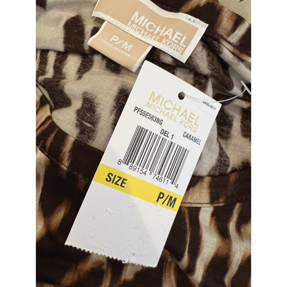 Michael Kors Animal Print Casual Knit Top M - Picture 5 of 6
